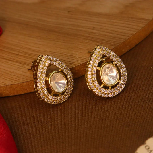 💫 Golden Aura Luxe Studs ✨