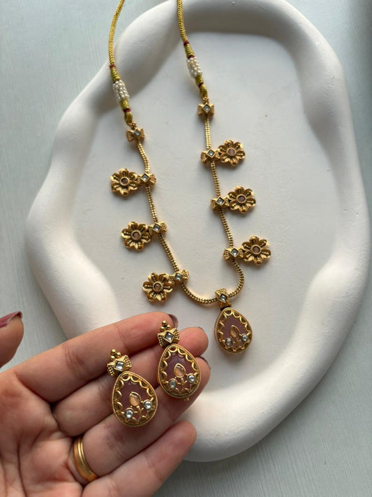 👑 Rajwadi Floral Drop Set 🌸
