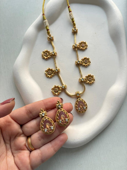 👑 Rajwadi Floral Drop Set 🌸