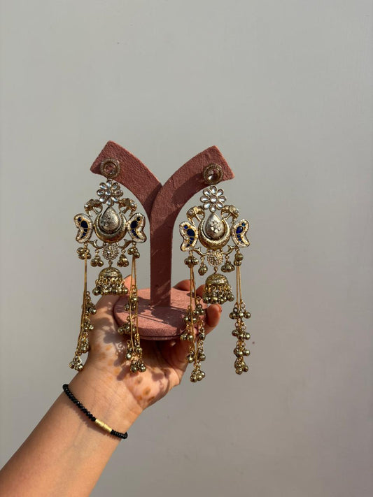Peacock Royal Chandbali Earrings