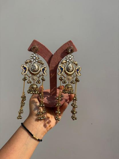 Peacock Royal Chandbali Earrings