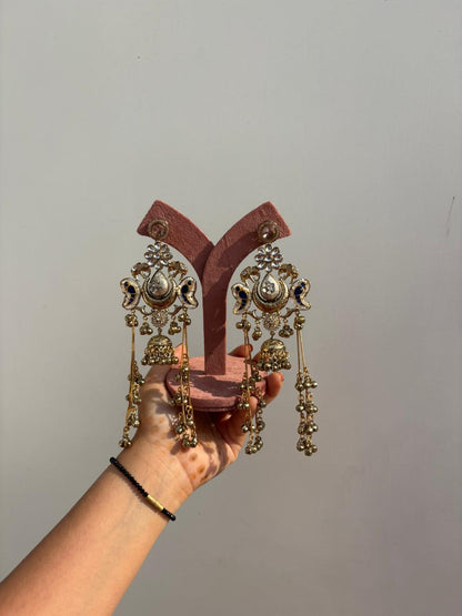 Peacock Royal Chandbali Earrings