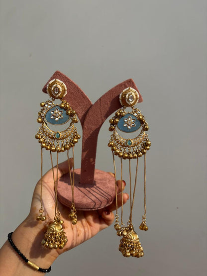Royal Chandbali Jhumka Earrings