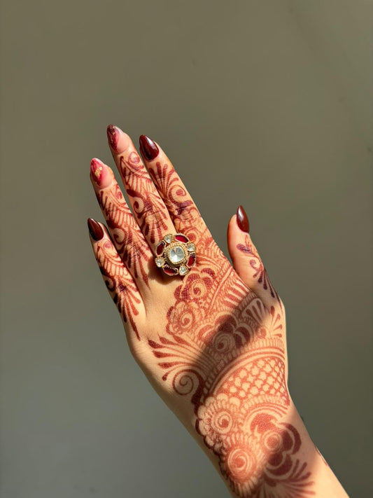 Scarlet Bloom Heritage Ring