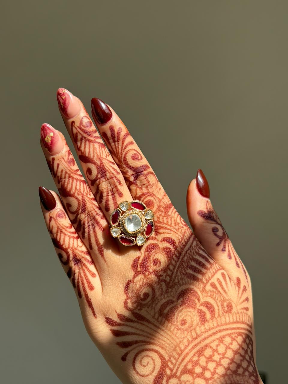 Scarlet Bloom Heritage Ring