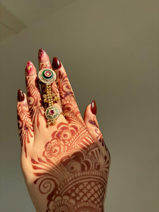 Royal Cascade Hand Harness Ring