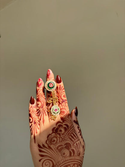 Royal Cascade Hand Harness Ring