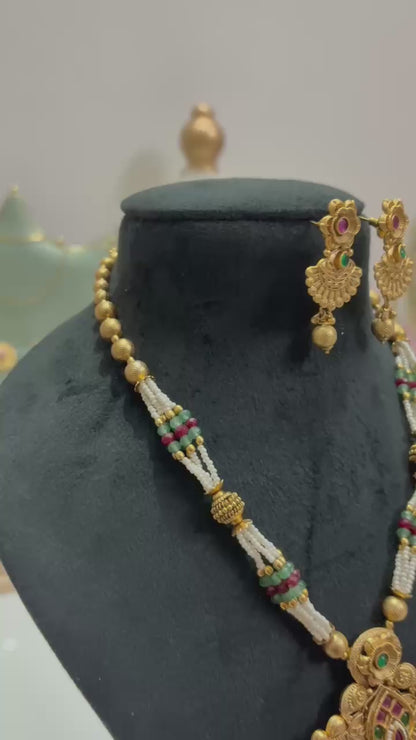 Antique Temple Heritage Necklace Set