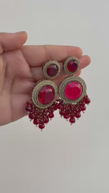 Ruby Royale Cascade Drops 💫❤️