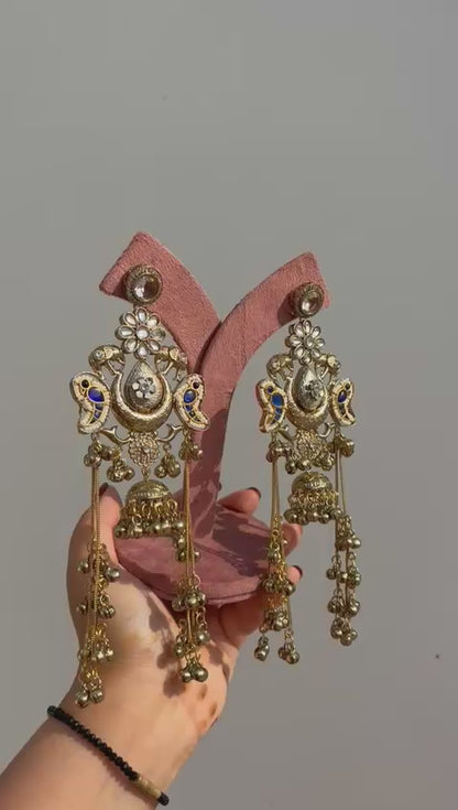 Peacock Royal Chandbali Earrings