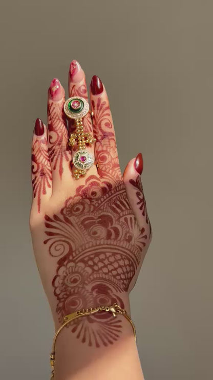 Royal Cascade Hand Harness Ring
